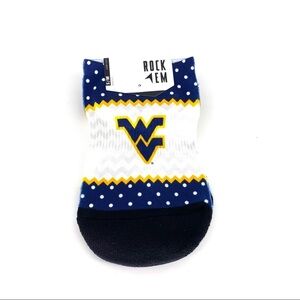 Women's Rock Em Socks West Virginia Chevron Dots